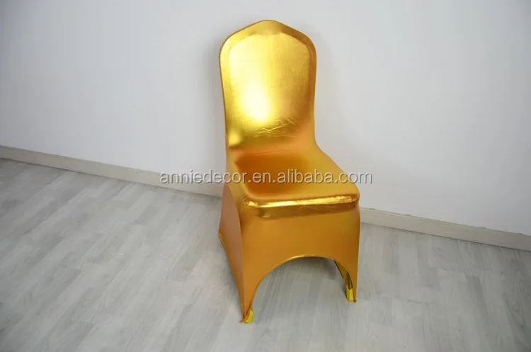 Fancy Bronze metallic gold chair cover