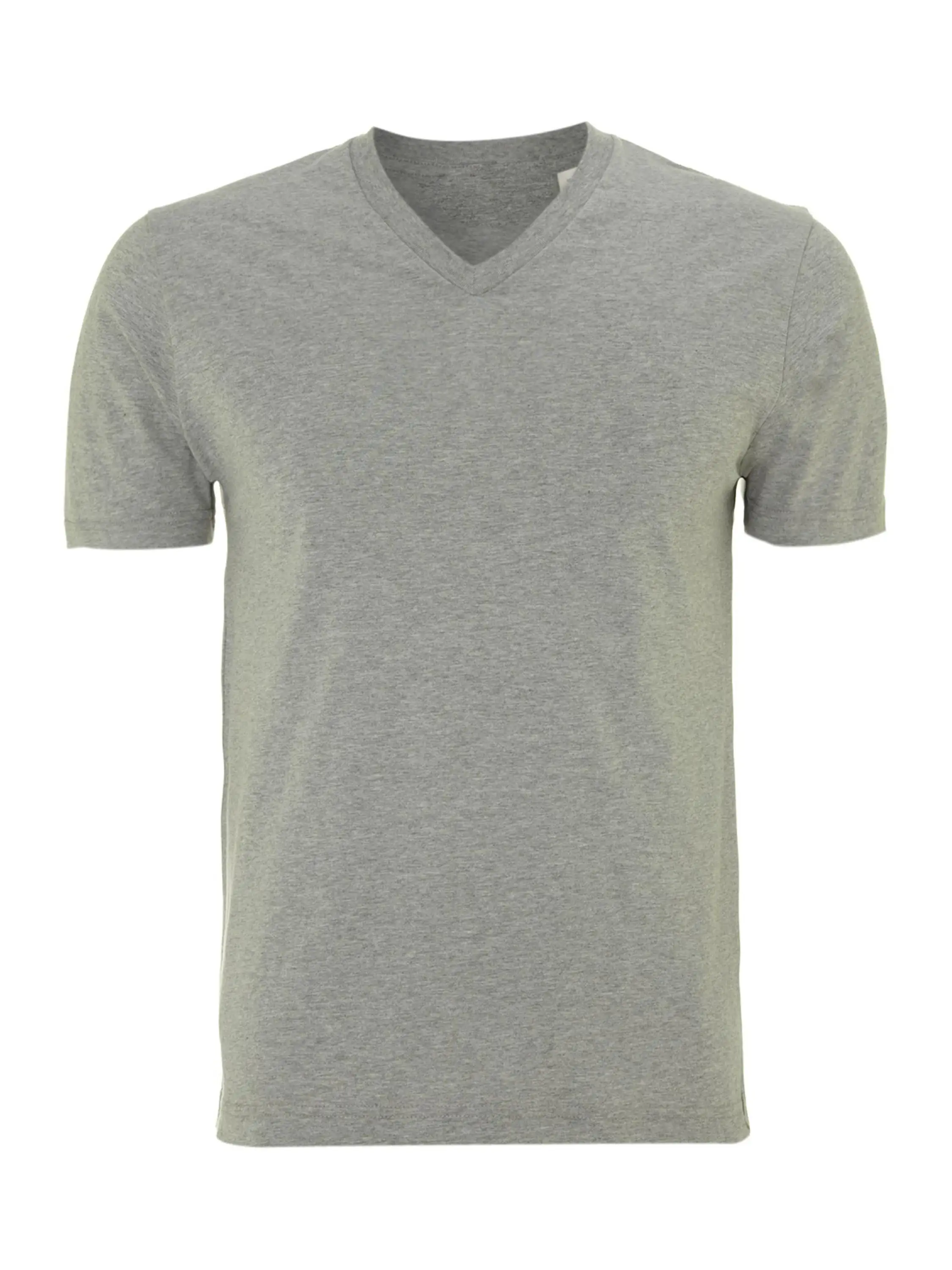 white color v neck t shirt with half sleeves