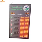2019 best seller indoor led currency exchange rate display board for bank
