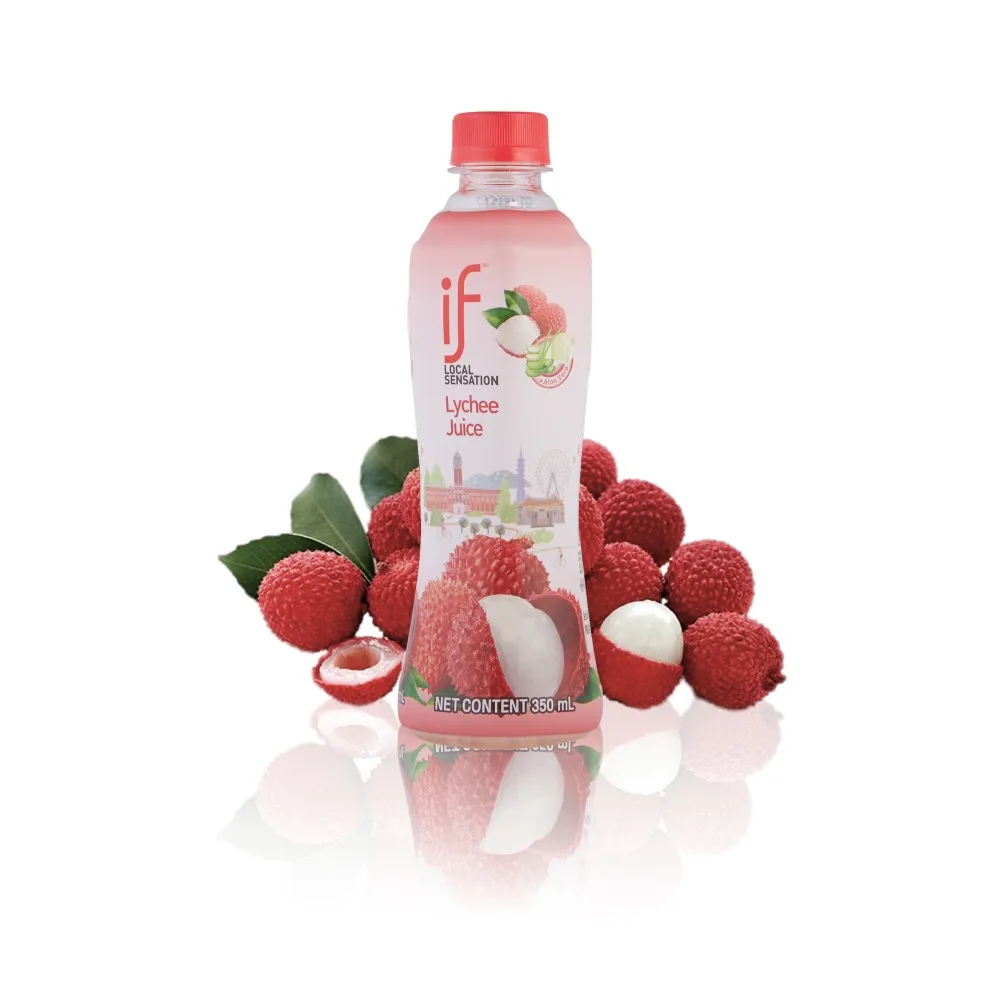 lychee fruit juice 15% concentrate with aloe vara 350 ml