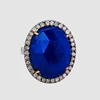 925 Silver Lapis Ring Gemstone Jewelry Exporters
