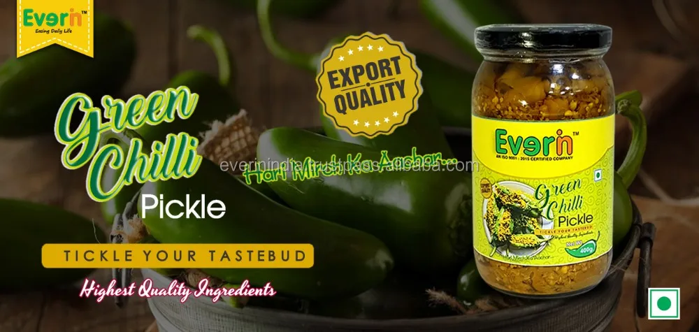 green chilli pickle 1kg pack