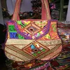 hand embroidered U shape bag for girls / tote bag for Ladies hand bag for parties