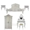Mahogany Rococo Bedroom set Furniture