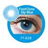 Freshtone Glamorous sky blue super star Super Naturals cosmetic colour contact lens