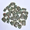 100% natural mix shape in all sizes Copper Emerald cabochons