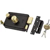Pin Cylindrical Rim Lock / Door lock / Both Side Key / PC, Antique & Ivory finish / 25000 Key Combination / link brand