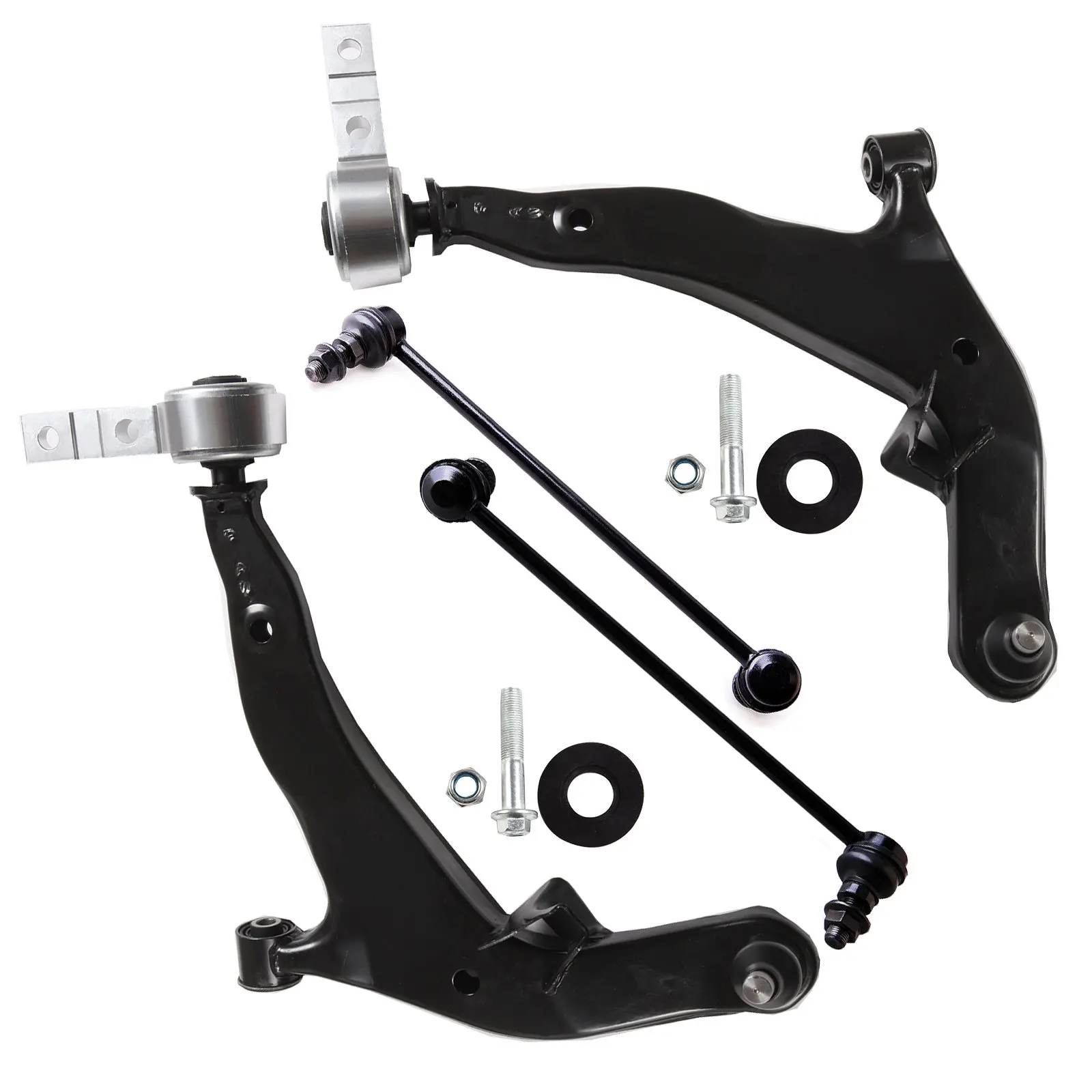 New Set Front Lower Control Arm Ball Joint Sway Bar Link For