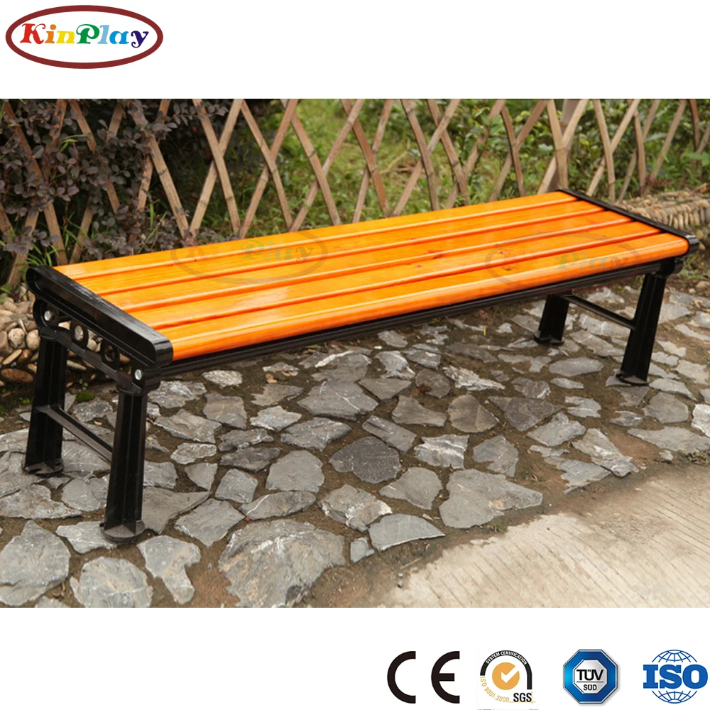 KINPLAY brand modern durable bench camping chair metal feet garden outdoor chair