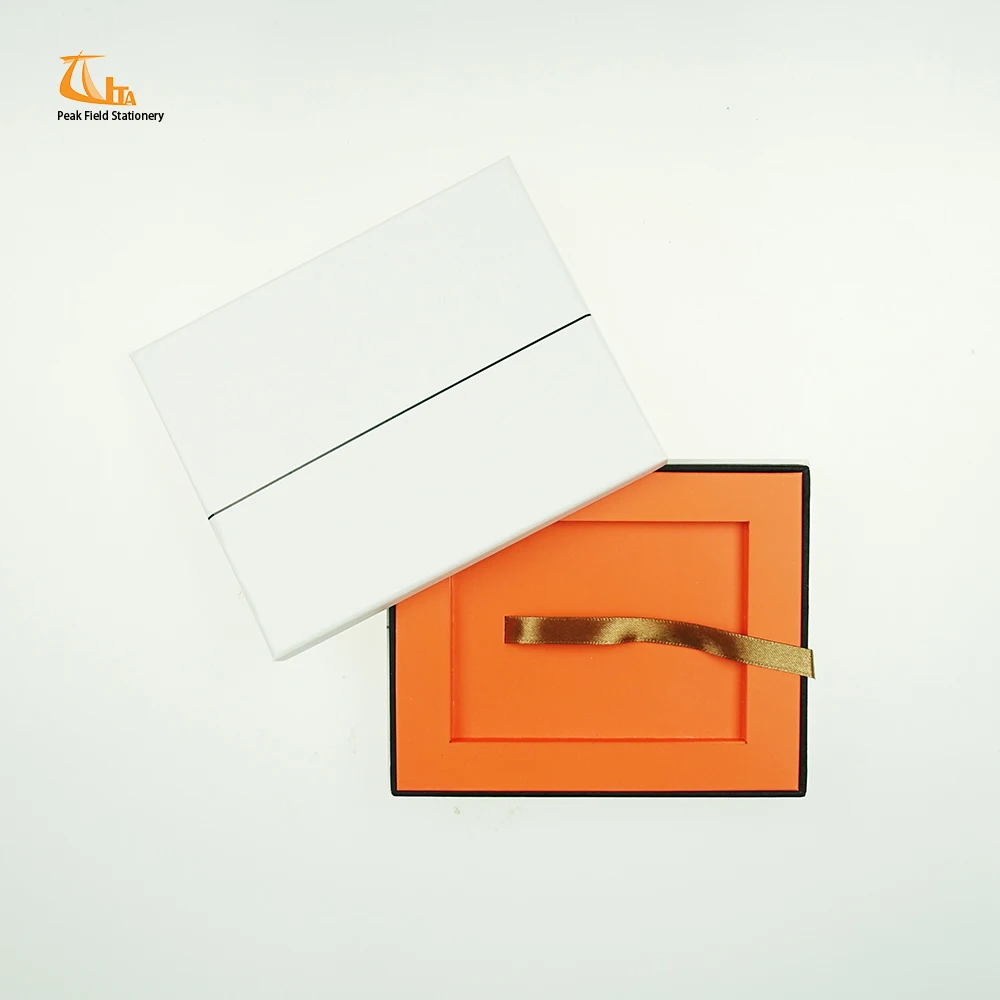 promotion white cardboard gift box lid/cardboard box with slot