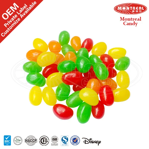 fruit flavor jelly bean candy bulk for wholesale