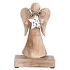 Christmas Wooden Standing Angel with Star