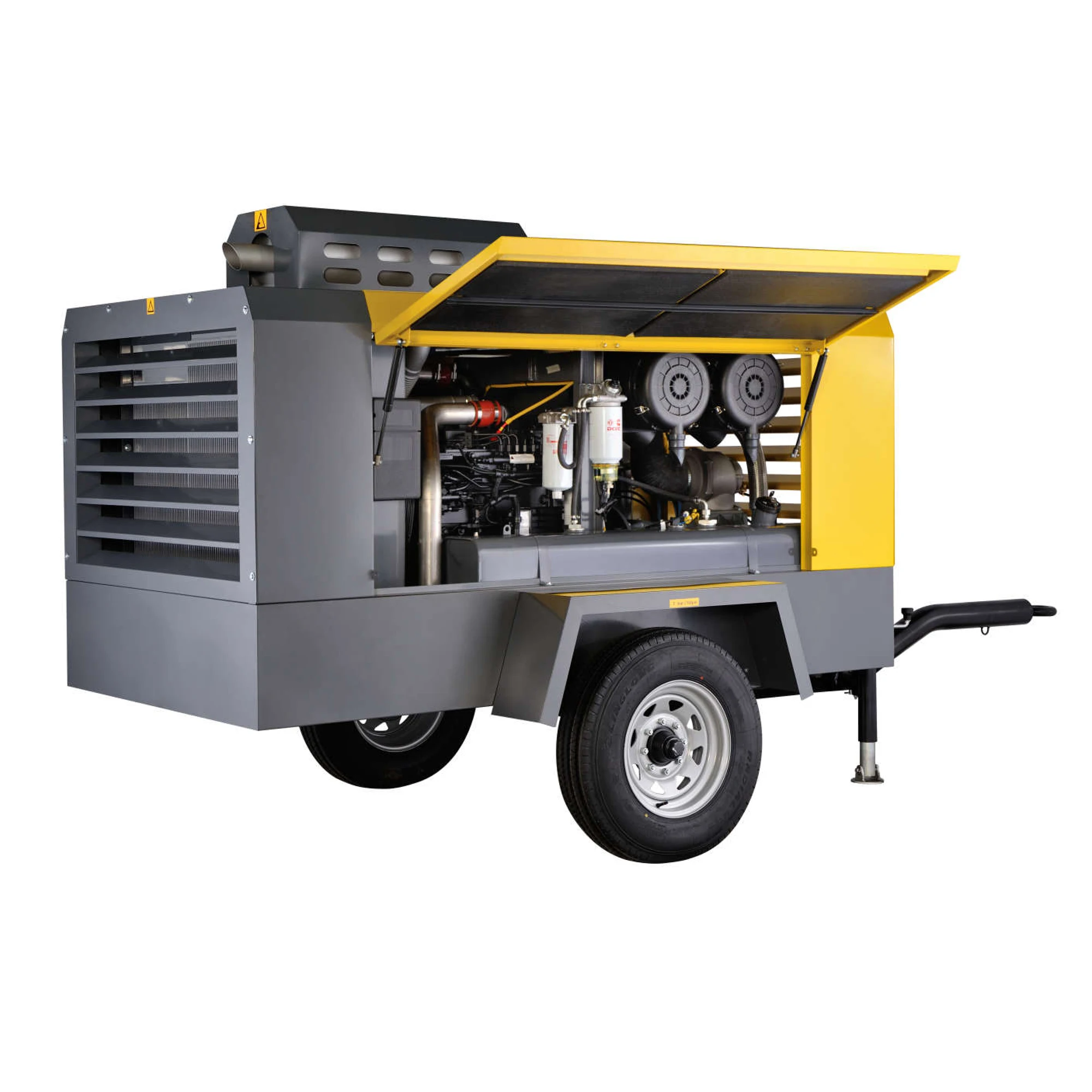 Atlas Copco 180cfm portátil compresor de aire diesel para la