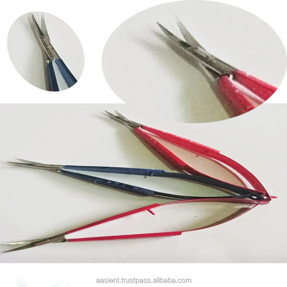 Eyelash Curved Fine Point Spring Squeeze Scissors/Machine Embroidery Scissor