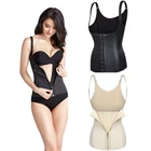 women Latex underwear Corset slimming Vest Shaper bodysuit With zipper