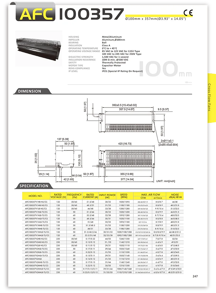 Flow Elevator Ventilation Fan, SYMBANG, AFC100357, Plastic - detail 2
