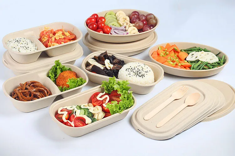 Best selling biodegradable reusable bamboo plates lunch box