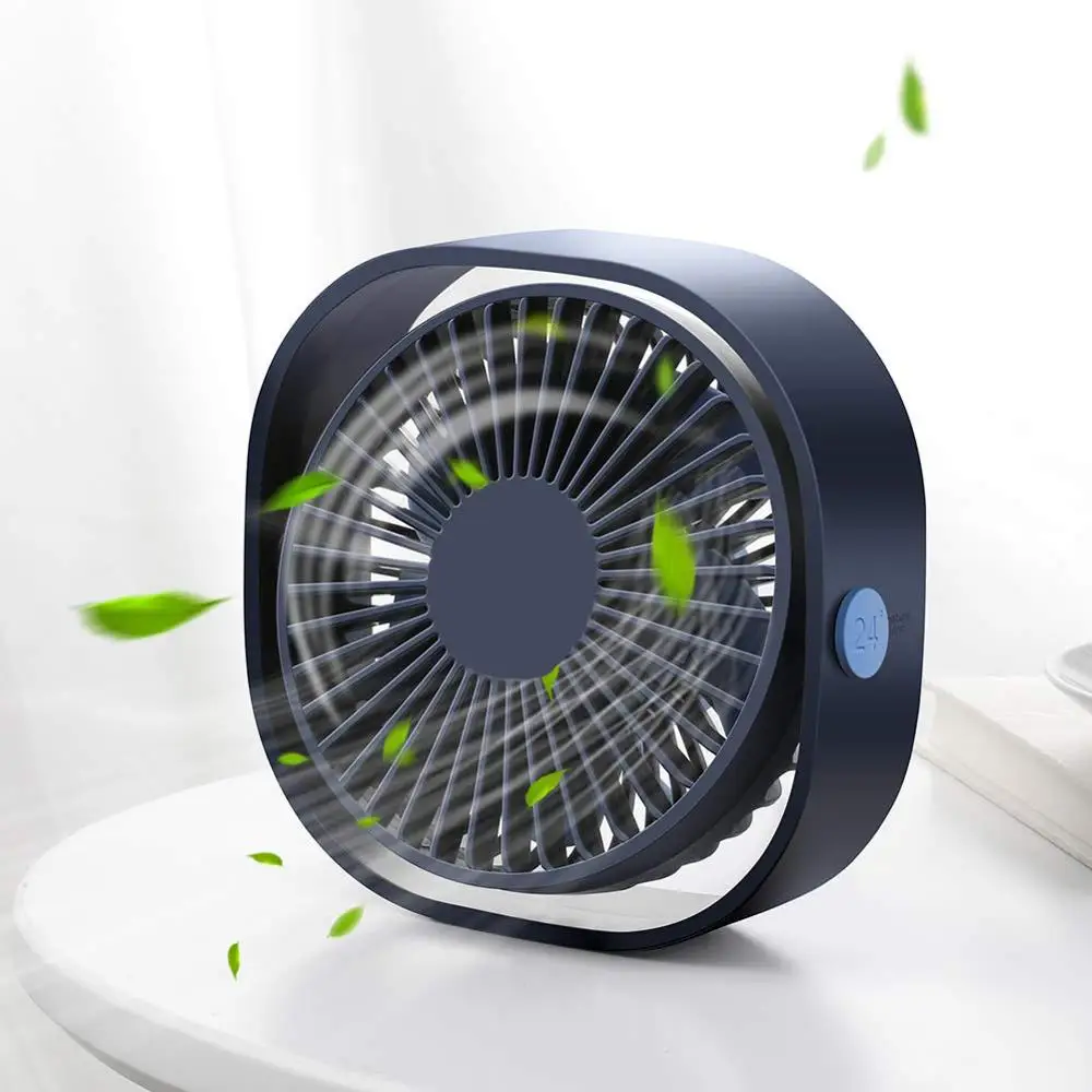 Mini USB Table Desk Personal Fan Handheld Makeup Mirror Fan USB Operated 5 Level Speed Portable Rechargeable Silent for Home Office Outdoor Summer Strong Wind,Quiet Operation,for Home Office.