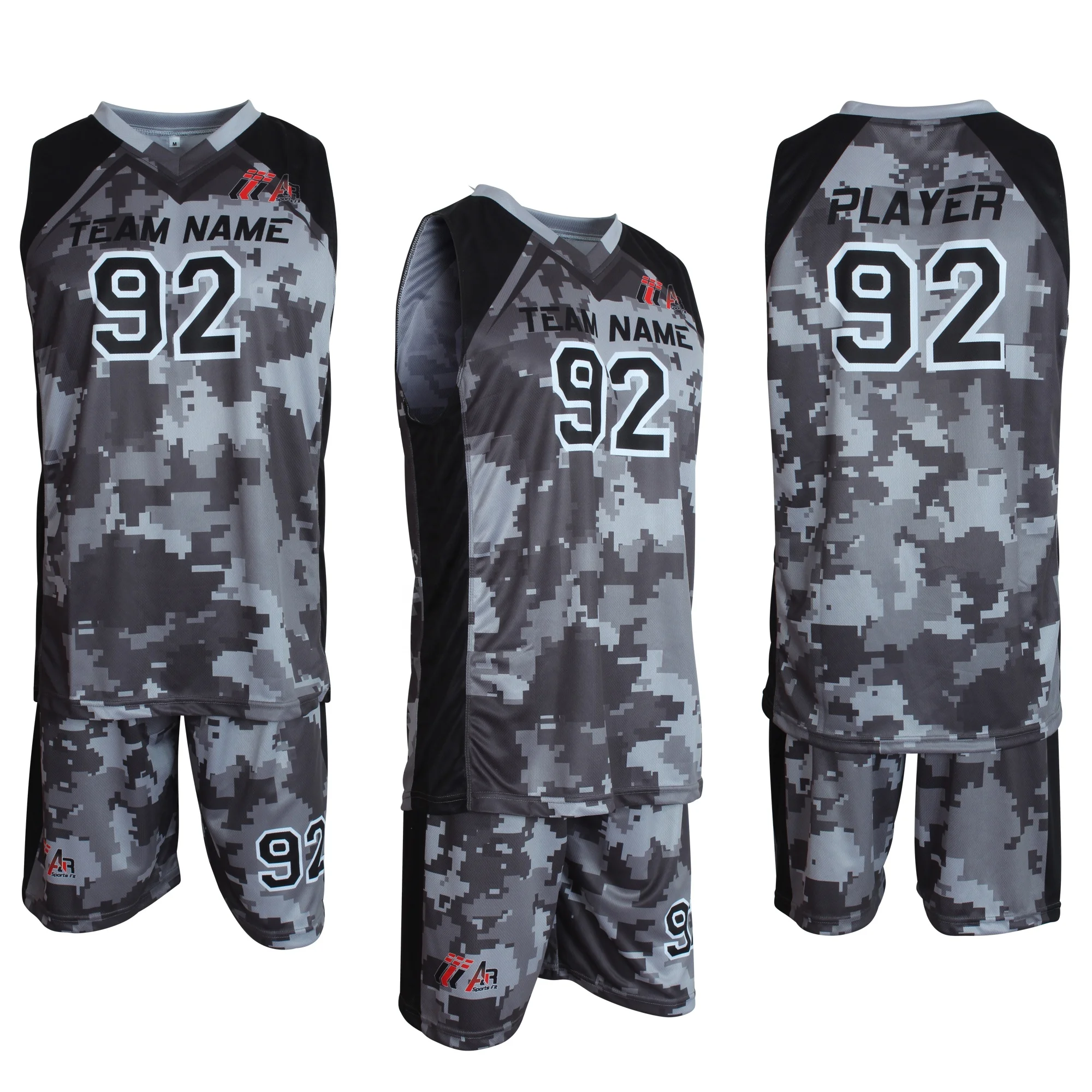 Nuevo diseño de equipo de baloncesto uniforme personalizada de color