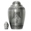 /product-detail/funeral-urn-metal-cremation-urn-for-human-or-pet-ashes-hand-made-in-hand-engraved-display-urn-at-home-or-in-niche-50038878680.html