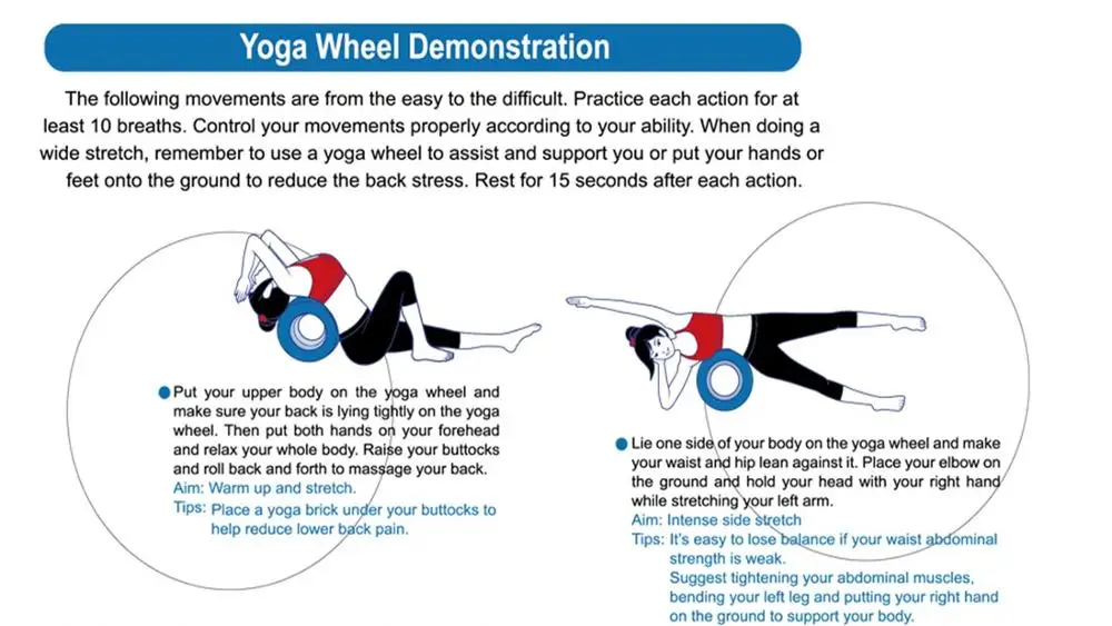 yoga wheel for lower back pain