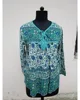 India Jaipur karni latest cotton green blue color floral printed blouse latest fashion printed blouse for girls & women,s