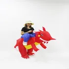 Inflatable Dinosaur Rider Animal Riding dress Ride On Costume for Kids and adult