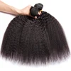 Kinky Straight Human Hair 4 Bundles Deals Remy Hair Weave Bundles Coarse Yaki Natural Hair Extensions