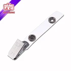 Classic Metal ID Name Badge Holder Clip with Strap