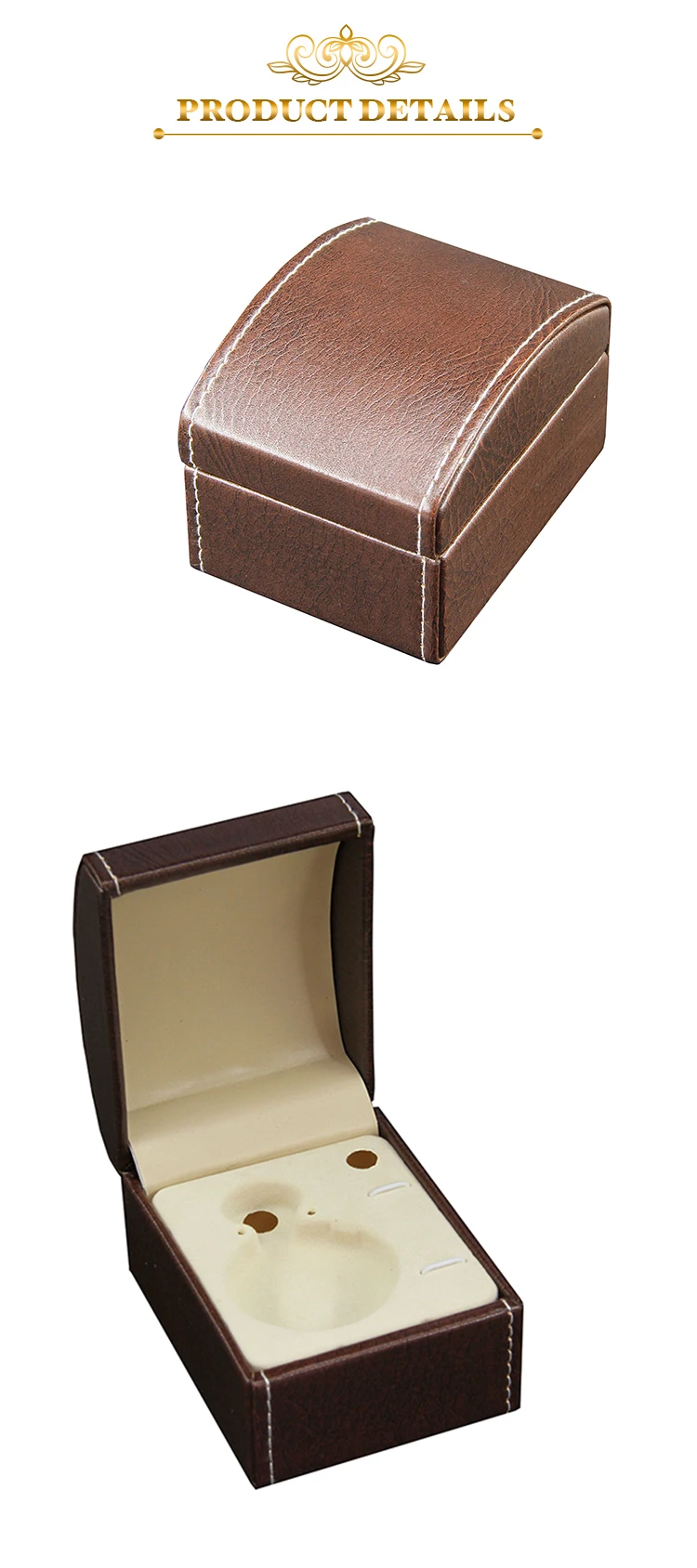 high end pu leather material watch gift box watch