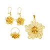 Dubai Middle East Arabic Pure Gold Jewelry Light Weight 18k 21k 22k Fine Yellow Gold Jewellery Set