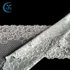 Hot selling french nylon wide border chantilly lace trim for dress