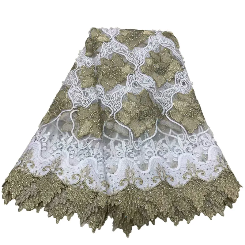 2018 Latest Style White Wedding Dress Nigerian Lace Fabric with Beads French net Lace Fabrics
2018 Latest Style White Wedding Dress Nigerian Lace Fabric with Beads French net Lace Fabrics
