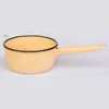 Metal ladle with handle, enamel kitchenware
