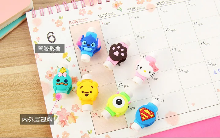 custom cartoon cable charging data cables protector rubber saver protector for mobile with usb cable data charger - ANKUX.COM