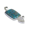 Buy Now 925 sterling silver blue copper turquoise multi gemstone pendant 925 solid silver pendant