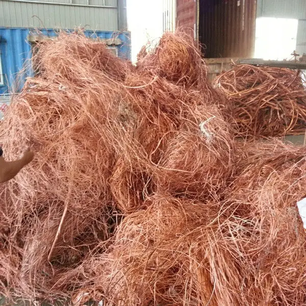De cobre de alta pureza chatarra de alambre de cobre Alambre de chatarra molino berry cobre 99.99%