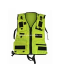 Zipper Vest Pockets Safety Harness Equipment Safety Vest with Pocket