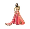 Pink Jacquard Silk A-line Lehenga Choli/ Buy Silk Lehenga Choli Wholesale /Online Shopping For Clothing