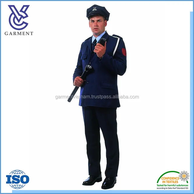 hot sale public security guard uniform coat and pants suit