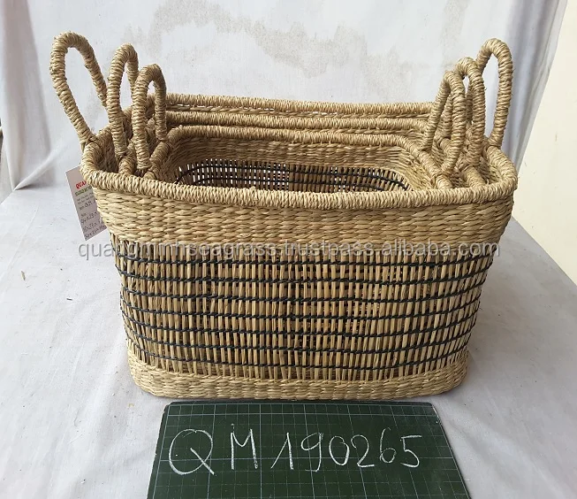 lovely seagrass stationery basket straw kitchen basket high