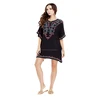 New Season Collection Women's Beach & Resort Wear Cover Up Fancy Designer Embroidered Swimwear Summer Holiday Kaftan Short Dress