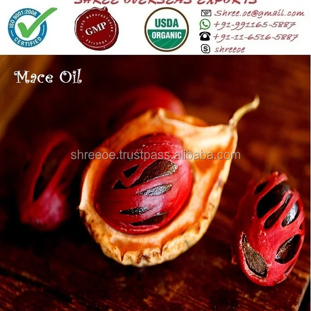 fresh organic nutmeg