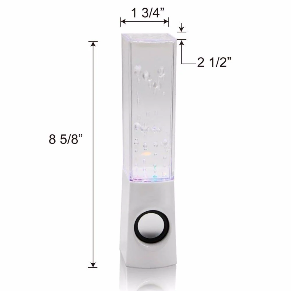 Water dancing bluetooth speaker 2.0 usb power speaker with led light - ANKUX.COM