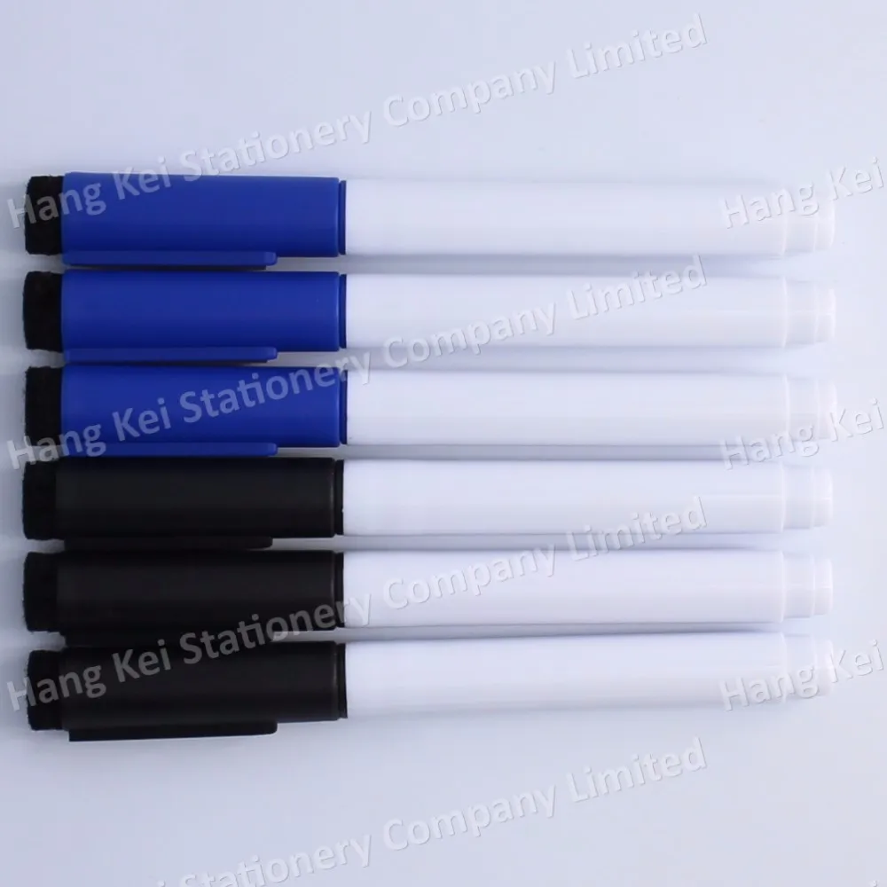 Kids and adults multi colors dry erase whiteboard marker pen with eraser