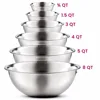 Hot Sale Stainless Steel Mixing Bowls (Set of 6) Mirror Finished Nesting Bowls