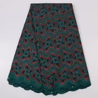 African Lace Swiss Voile Lace Fabric Cotton Fabric With Embroidery With Stones XZ2752B