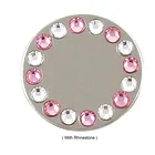 Wholesale metal flower lapel pin brooch rhinestone lapel flower pin