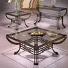 interior design glass metal coffee table