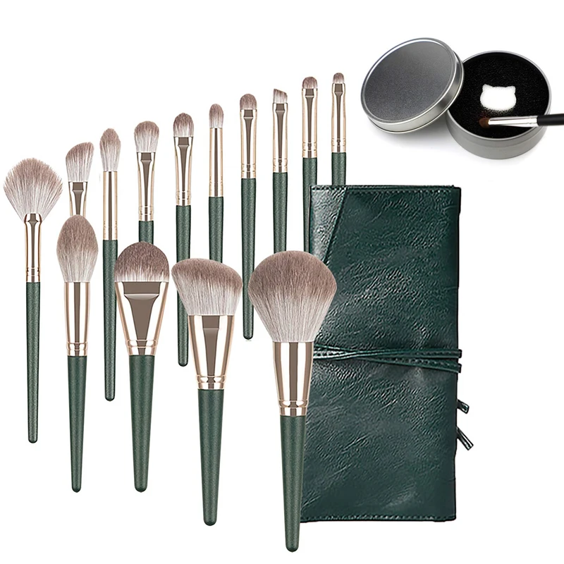 14PCS Wooden Foundation Eyebrow Eyeshadow Makeup Sets Multifunctional Cosmetic Brush Make Up Tools, Pink, red, black, purple and so on
14PCS Wooden Foundation Eyebrow Eyeshadow Makeup Sets Multifunctional Cosmetic Brush Make Up Tools, Pink, red, black, purple and so on